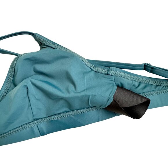 Girlfriend collective womens swimwear bikini top  XS green color criss cross new - Picture 8 of 11